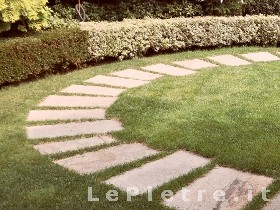 Lepietre.it, vialetti per giardini in pietra, lastre in pietra da ... Giardini in pietra