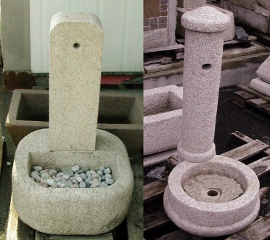 Clicca per le fontane vedovelle in pietra o granito