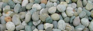 Ciottoli naturali misti per giardini